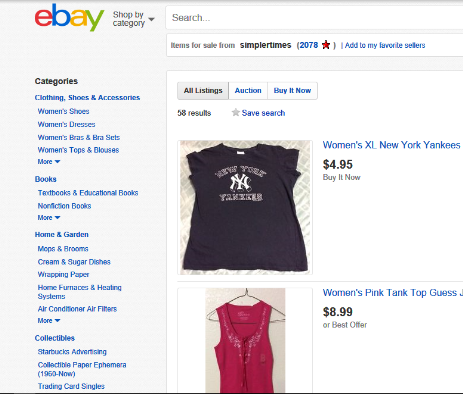 Simpler Times eBay Store